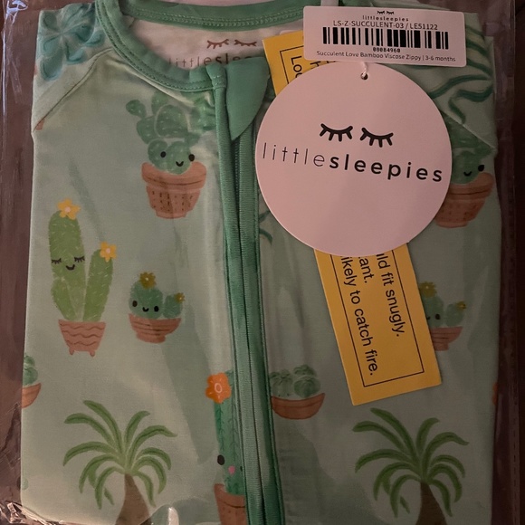 Little Sleepie Succulent zippy 3-6 months